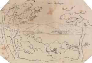 Perugia søen af John Robert Cozens