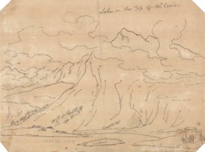 Sø på toppen af Mont Cenis af John Robert Cozens