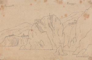 Manarola af John Robert Cozens