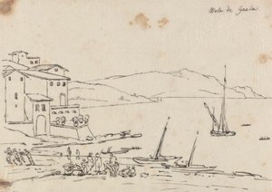 Mola i Gaeta af John Robert Cozens