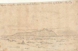 Monte Circeo fra vejen mellem Terracina og Velletri af John Robert Cozens