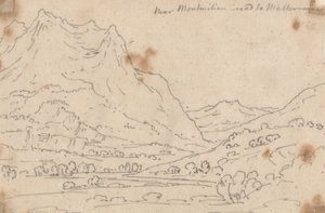I nærheden af Montmilian, vejen til Malterverne af John Robert Cozens