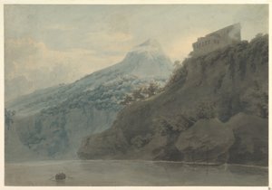 Ved Salernobugten nær Vietri af John Robert Cozens