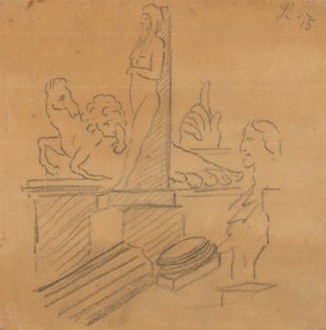 Statuer og ruiner af John Robert Cozens