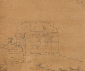 Janus tempel af John Robert Cozens