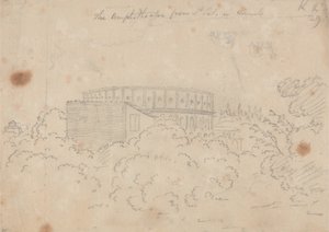 Amfiteatret set fra S. Pietro in Vinculo af John Robert Cozens