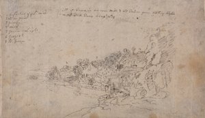The Banks of the Avon ved Hotwells af John Robert Cozens