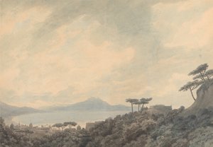 Napolibugten fra Capodimonte af John Robert Cozens