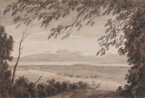 Genèvesøen fra kantonen Bern af John Robert Cozens