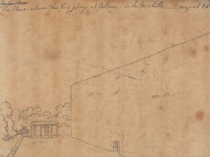 Stedet hvor kongen spiller på Palloni af John Robert Cozens