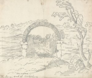 Den romerske bue i Canterbury af John Robert Cozens