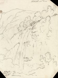 Vandfald ved Terni af John Robert Cozens