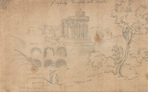 Ye Sybils tempel i Tivoli af John Robert Cozens