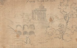 Ye Sybils tempel i Tivoli af John Robert Cozens