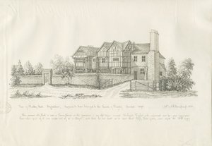 Kingswinford - Bradley Hall: pen- og blæktegning