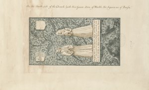 Madeley Church - John Egertons gravsten: tegning med pen og blækvask, nd [1800-tallet]