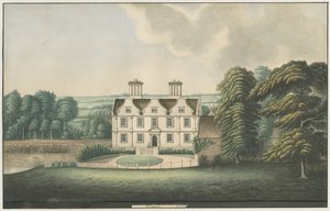 Pendeford Hall: akvarelmaleri og [1800-tallet]