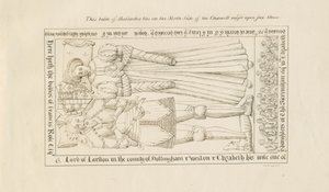 Standon Church - Francis Roses grav: pentegning, nd [1800-tallet] af John Robert Fernyhough