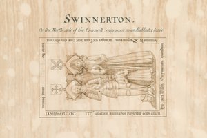 Swynnerton Church - Monument til William Swynnerton: pen- og blæktegning, nd [1800-tallet] (tegning) af John Robert Fernyhough