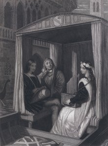 Lady Viola og hendes undervisere (gravering)