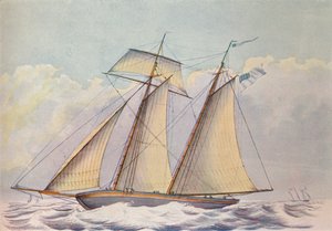 Amerikansk Topsejlsskonner, 1825