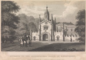 Indgang til Archiebiscopal Palace, ved Bishopthorpe (udgivet af I. T. Hinton); side 34 (bind 1)
