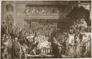 Frifindelsen af de syv biskopper, 1688, illustration fra 