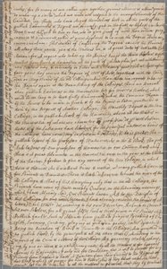Et brev fra John Row, en elev ved St. Andrews, til sin onkel, 1691 af John Row