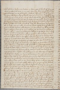 Et brev fra John Row, en elev ved St. Andrews, til sin onkel, 1691 af John Row