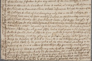 Et brev fra John Row, en elev ved St. Andrews, til sin onkel, 1691 af John Row