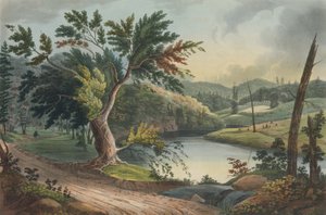 Se i nærheden af Jessups landing nr. 3 af Hudson River Portfolio, 1821-22.