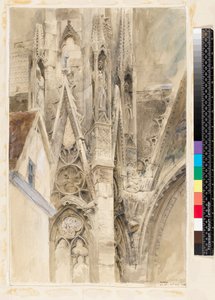 Indgang til South Transept af Rouen Cathedral, 1854 af John Ruskin