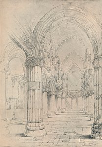 Roslin Kapel, 1838 af John Ruskin