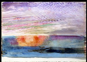 Solnedgang ved Herne Hill gennem Smoke of London, 1876 af John Ruskin