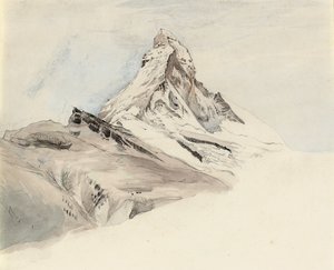 Matterhorn, Schweiz, fra nordøst, 1849