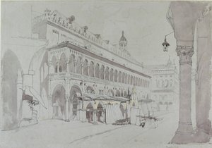 Palazzo della Ragione og Piazza delle Erbe, Padua, maj 1841 af John Ruskin