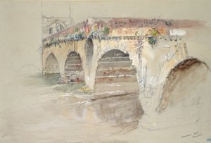 Ponte della Pietra, Verona, 14.-17. juni 1869 af John Ruskin