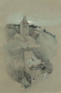 Tårnene i Fribourg, Schweiz af John Ruskin