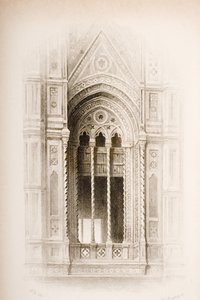 Tracery fra Campanile of Giotto, Firenze, fra `The Seven Lamps of Architecture