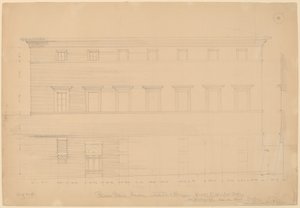 Palazzo Pollini, Siena, tilskrevet Peruzzi af John Russell Pope