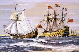 Karl II på besøg hos den kongelige prins (i 1672) af John S. Smith