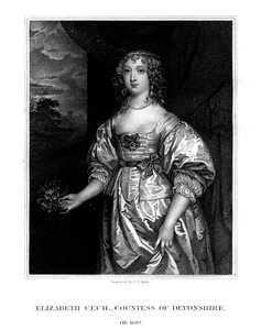 Elizabeth Cecil, grevinde af Devonshire, 1824.