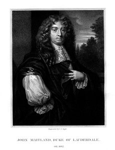 John Maitland, 1. hertug af Lauderdale, skotsk politiker, 1825.