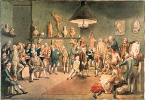 Akademikerne fra The Royal Academy i London, kopi efter et maleri af Johann Zoffany (1733-1810)