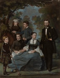 General Grant og hans familie af John Sartain