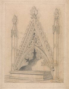 Et monument i Raveningham Church, Norfolk af John Sell Cotman