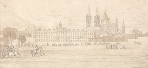 Abbaye Aux Hommes, Caen af John Sell Cotman