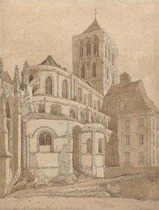 Klosterkirken i Fecamp, Normandiet af John Sell Cotman