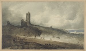 Aberystwyth Castle (w/c på papir) af John Sell Cotman