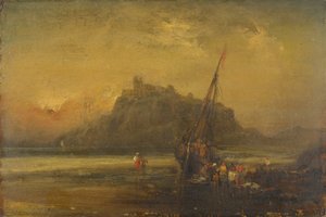Strandscene af John Sell Cotman